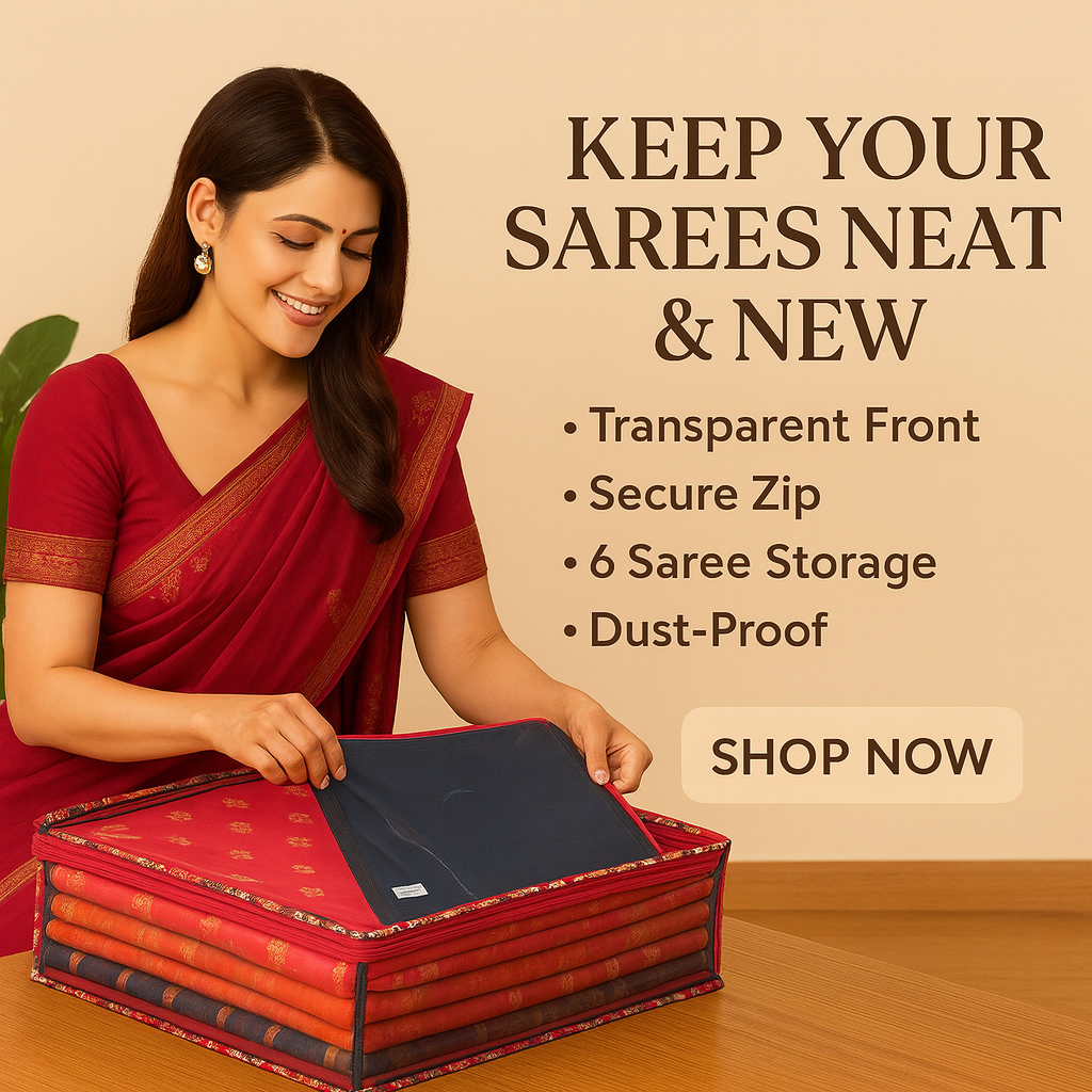 Saree/ Dress Cover (6 Sleeves) – Floral Dream