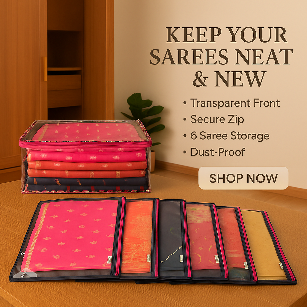 Saree/ Dress Cover (6 Sleeves) – Floral Dream